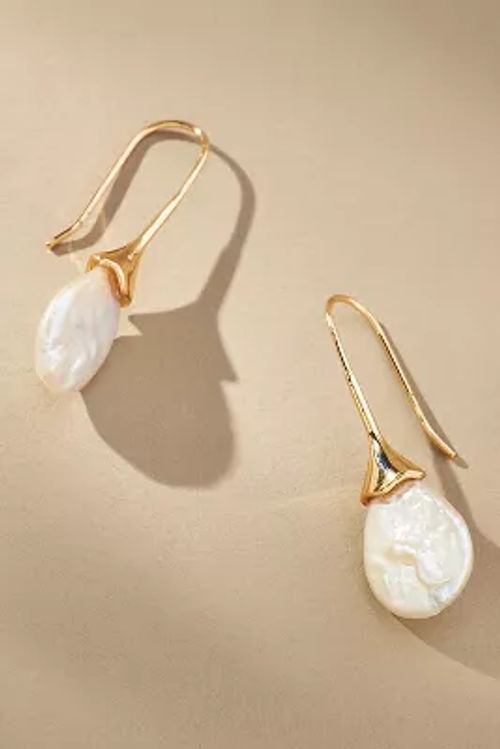 Pearl-Tipped Drop Earrings