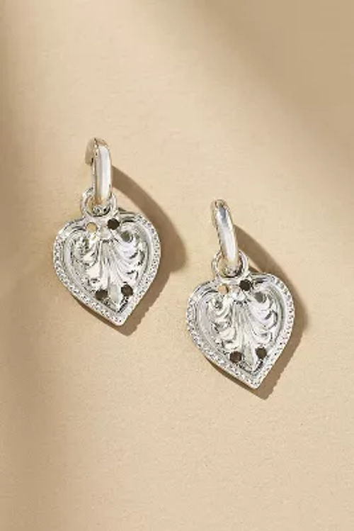 Western Heart Huggie Earrings