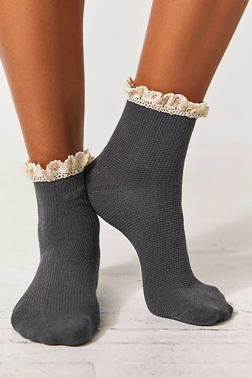 Beloved Waffle Knit Ankle...