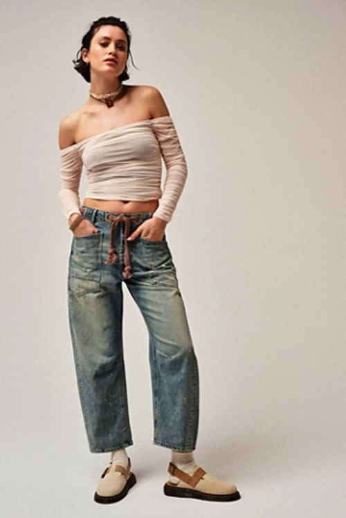 We The Free Moxie Pull-On Barrel Jeans