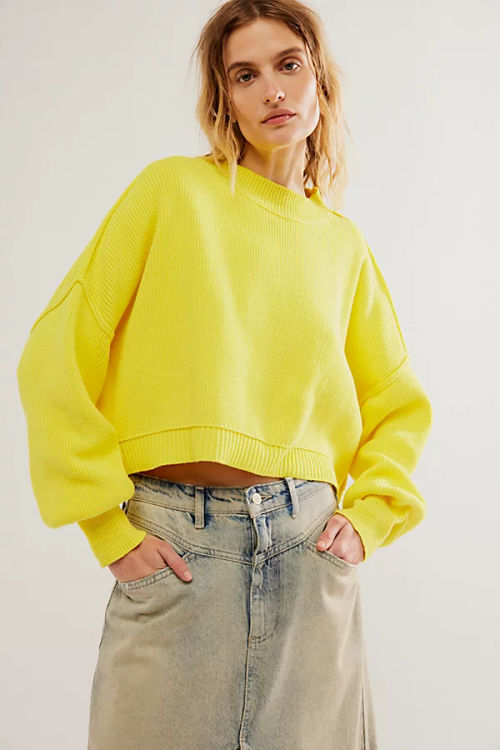 Easy Street Crop Pullover at...