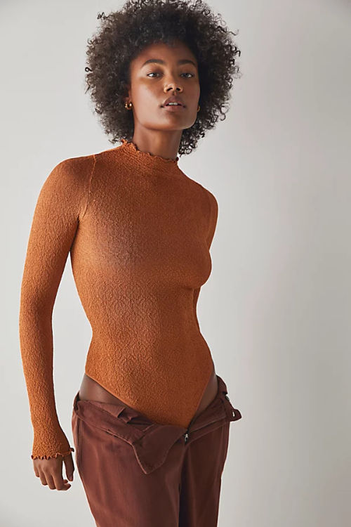 Mara Mock Neck Bodysuit by...