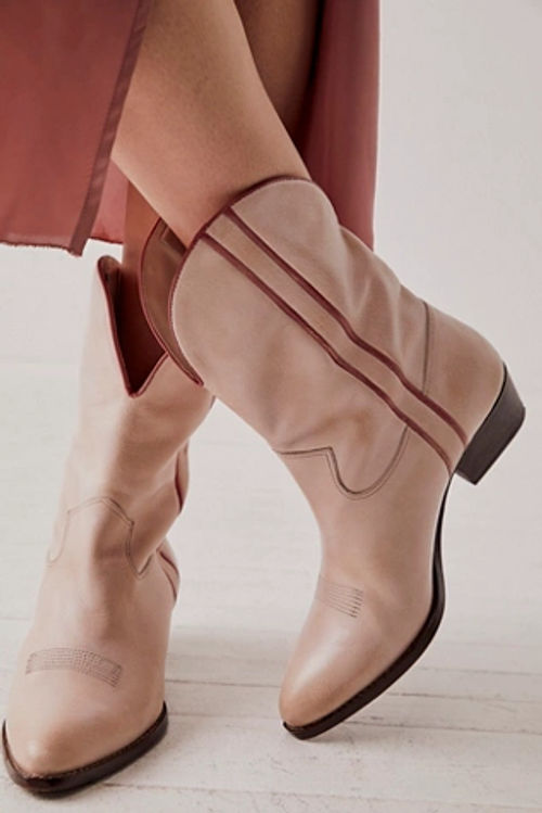 Free People Brayden Western Boot in Rose