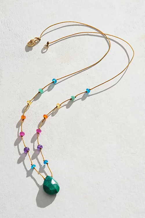 Amalia Rainbow Drop Necklace...