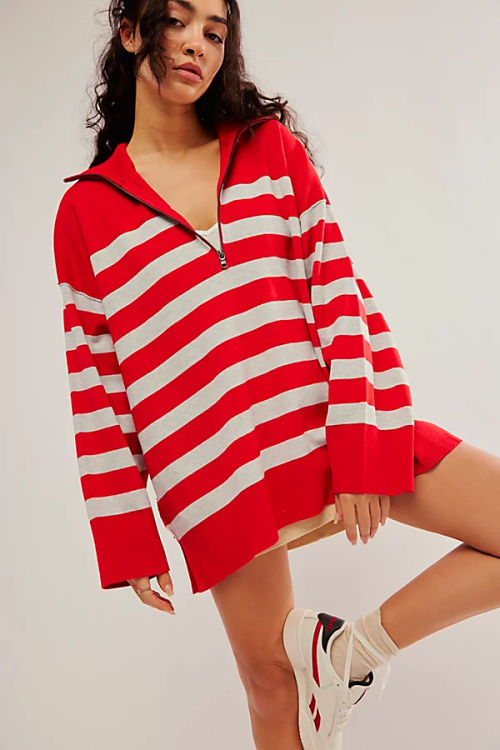 Coastal Stripe Pullover at...