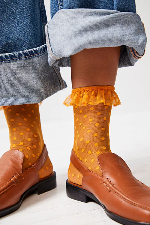 Only Hearts Ruffle Socks at...