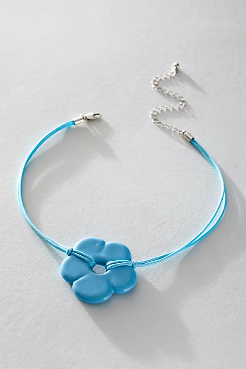 Baby Flower Cord Choker at...