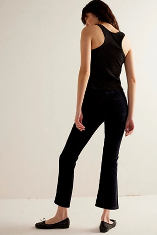 Slim Pull-On Velvet Flare Pants