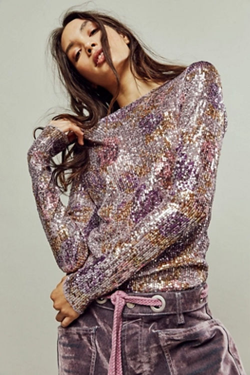 Gold Rush Long Sleeve by Intimately at Free People in Hot Chocolate Combo,  Size: Small, Compare