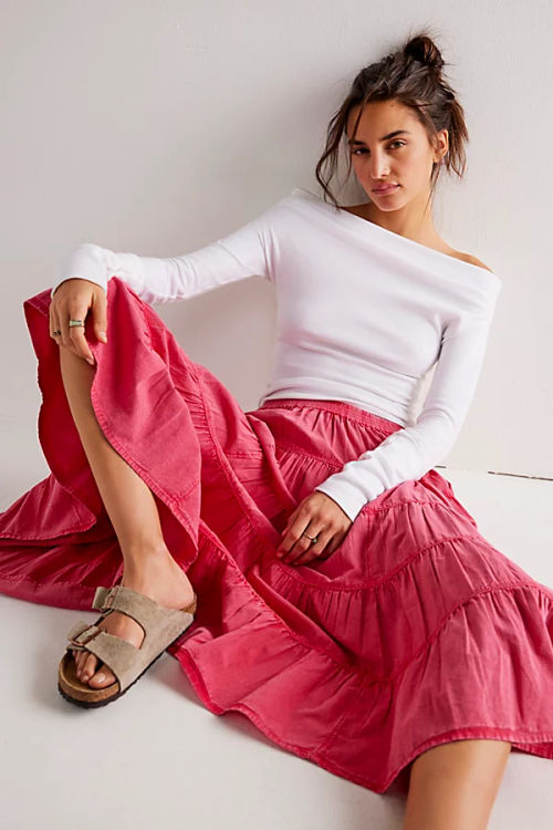 In Full Swing Midi Skirt at...