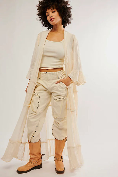 Casablanca Ruffle Kimono at...