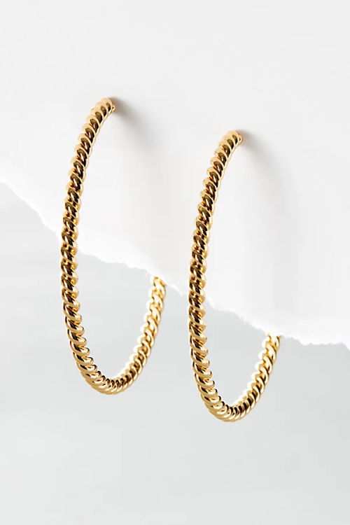 14k Gold Plated Omega Hoops...