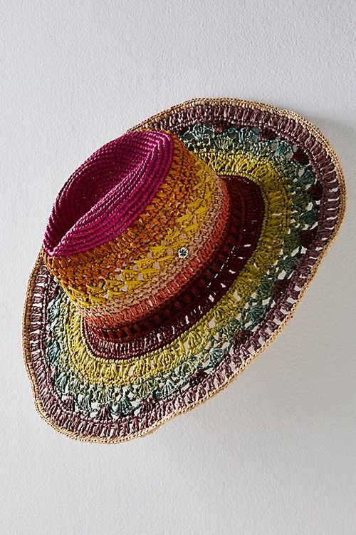 Arlet Rainbow Crochet Hat at...