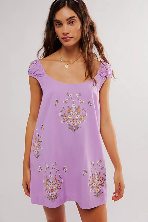 Wildflower Embroidered Mini...