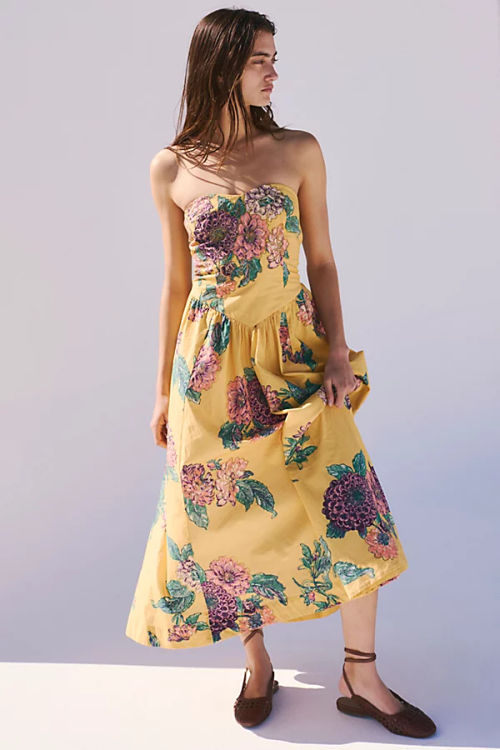 Bed Of Flowers Midi Dress at...