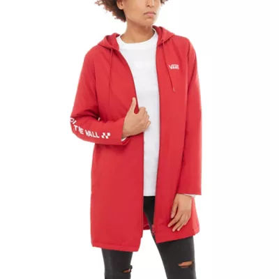 Vans windbreaker store red