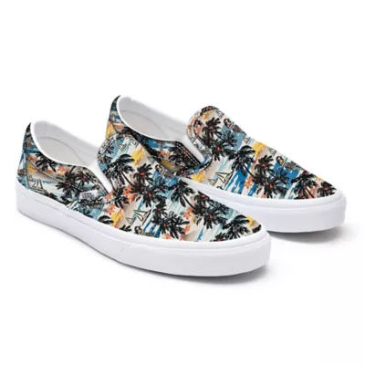 Vans aloha slip on sale on