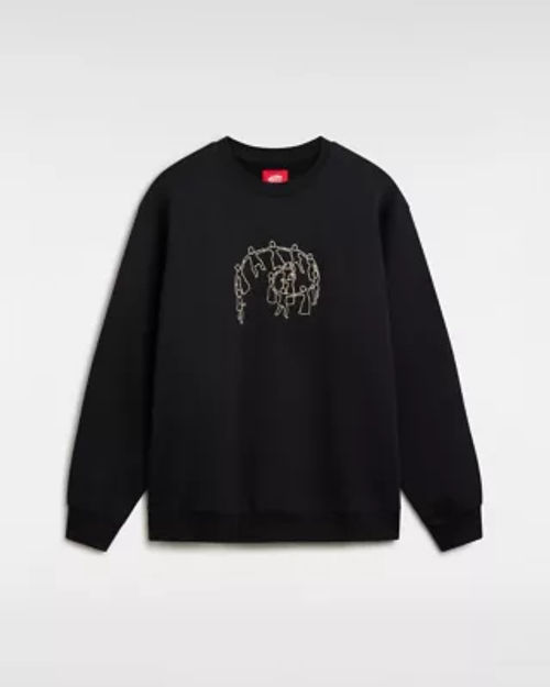 VANS Skate Hold Hands Pullover Sweatshirt (black) Men Black, Size XXL