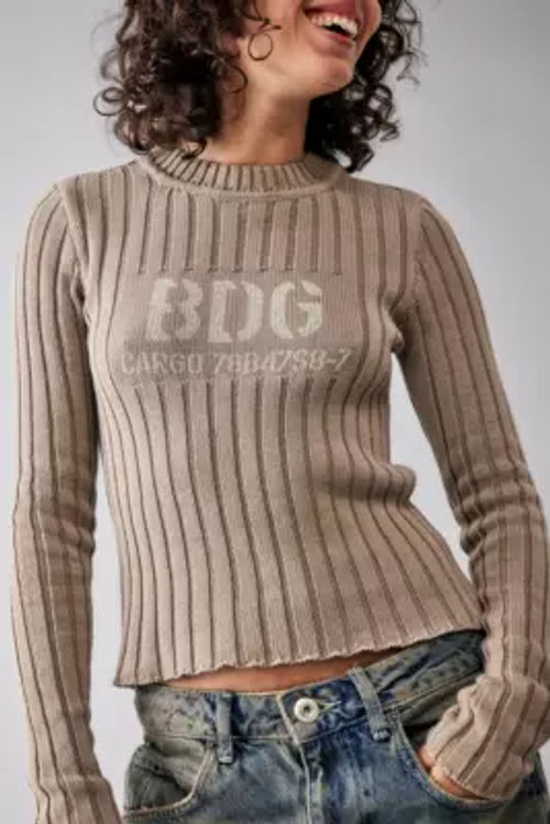 BDG Ribbed Knit Shrunken...