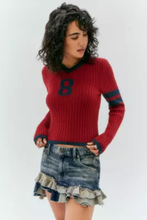 UO Ribbed Knit Football Long...