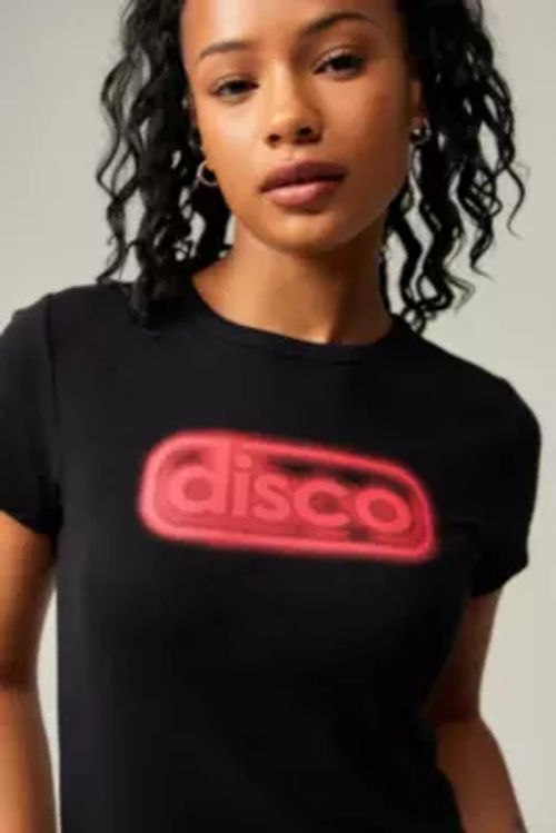 UO Disco Baby T-Shirt - Black...