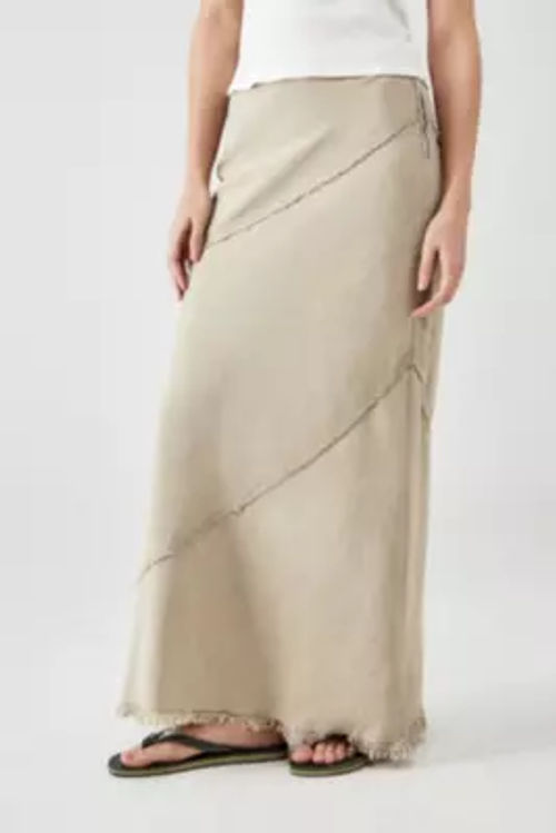 BDG Daria Linen Maxi Skirt -...