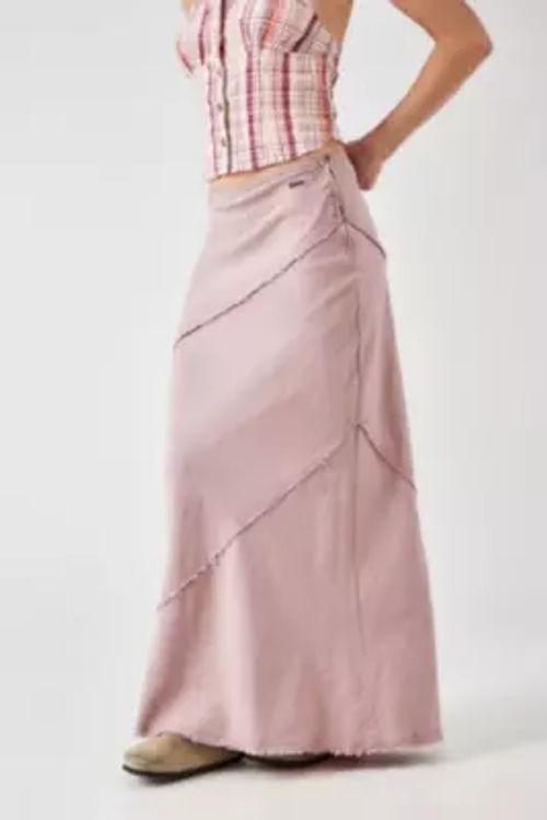 BDG Daria Linen Maxi Skirt -...