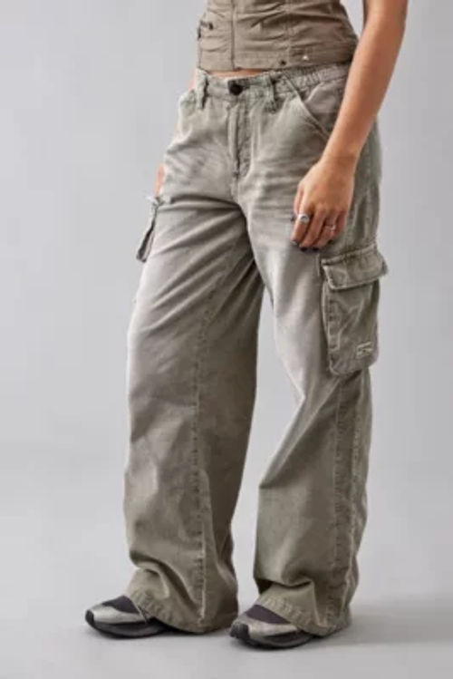 BDG Ecru Corduroy Cargo Pants