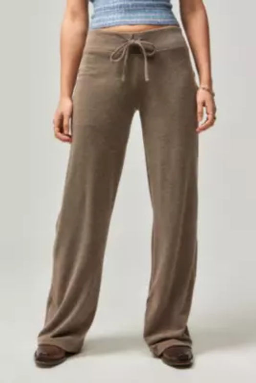 UO Rose Joggers - Light Brown S at Urban Outfitters