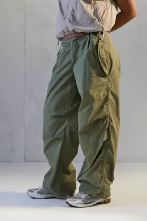 iets frans. Khaki Baggy Tech Pants - Green Xxs longer at Urban Outfitters, Compare