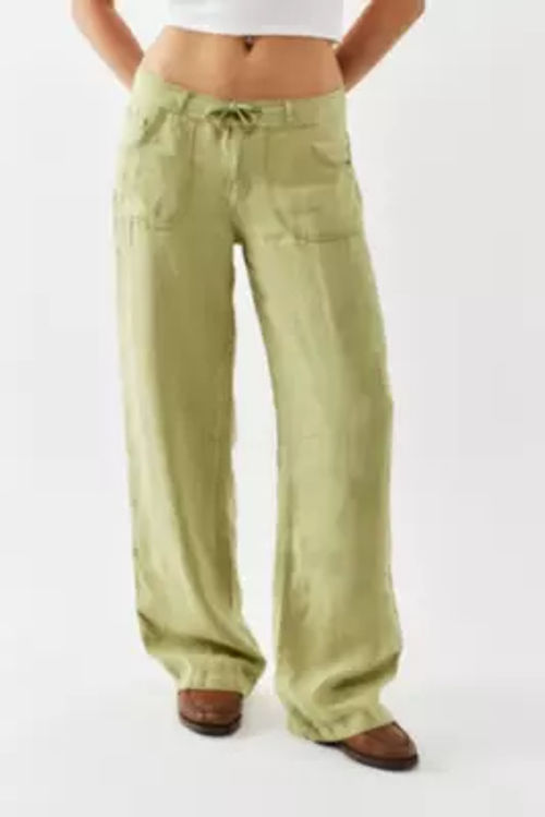 BDG Olive Five-Pocket Linen...