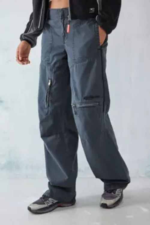 iets frans Grey Marl Flare Track Pants