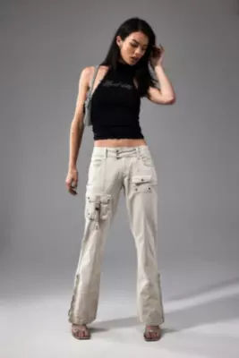 BDG Urban Outfitters Y2K Low Rise Black Cargo Pant  Women  at Carlingscom