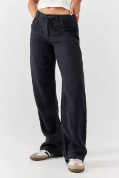 BDG Black Five-Pocket Linen...