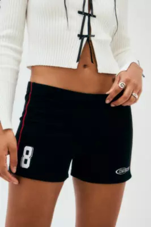 iets frans. Black Mini Cycling Shorts - Black M at Urban Outfitters