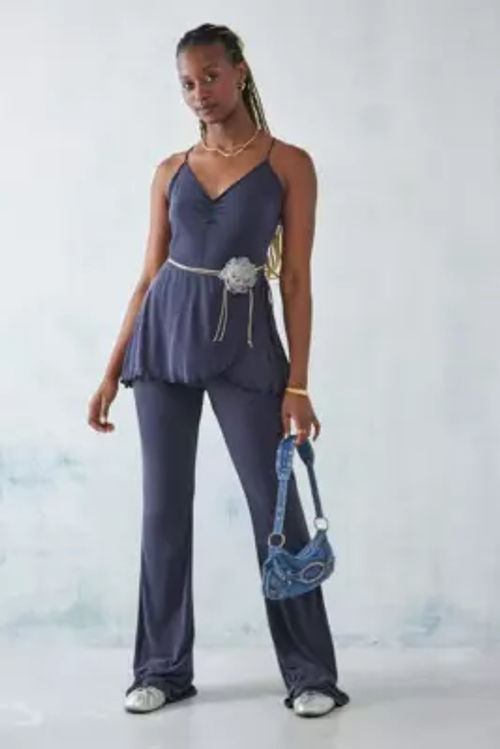 Urban Outfitters Uo Rosie Pink Utility Jumpsuit