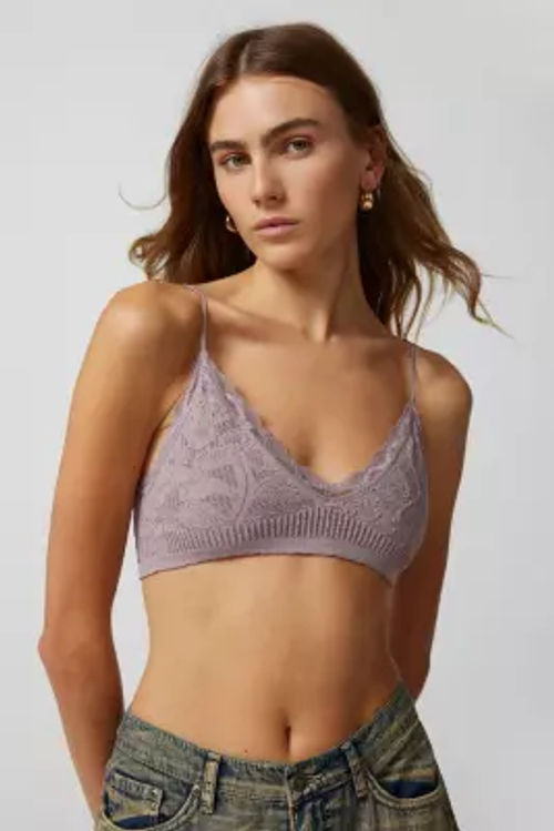 Out From Under Seamless Stretch Lace Bralette Top - Purple S at Urban  Outfitters, £9.00