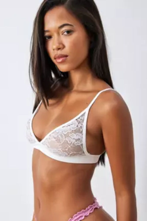 Out From Under Miranda Firecracker Lace Sheer Triangle Bralette
