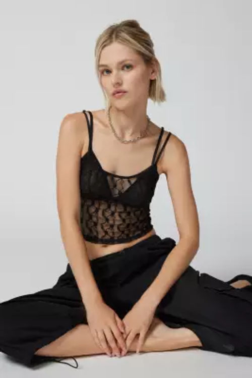 Out From Under Je T'aime Stretch Cami Top in Black