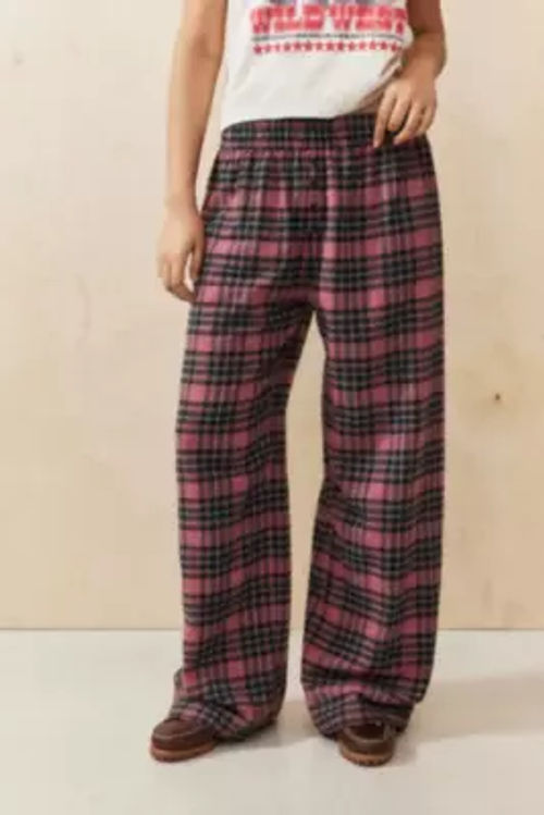 BDG Checked Pants L at Urban Outfitters