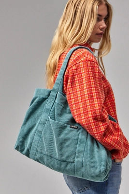 Green corduroy tote bag new arrivals