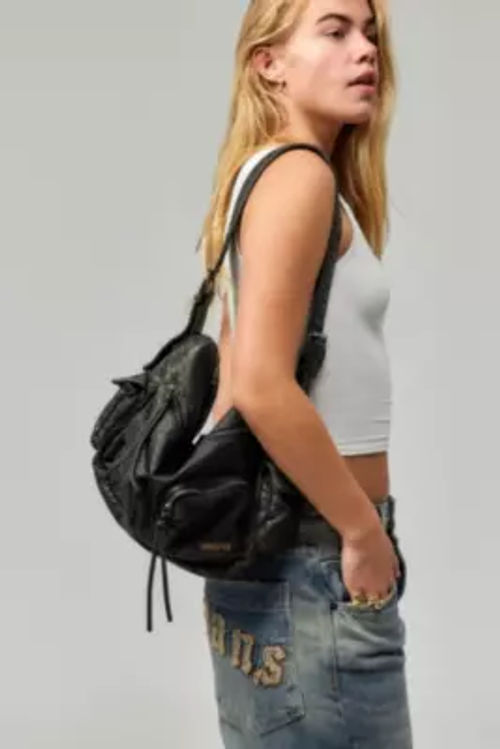 BDG Amelia Large Faux Leather Pocket Bag - Black at Urban Outfitters