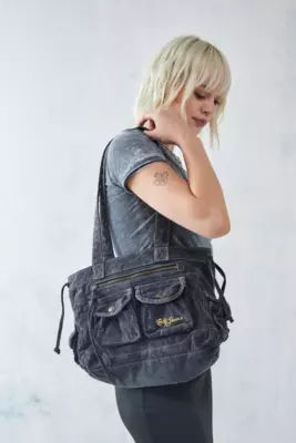 BDG Lissy Corduroy Y2K Shoulder Bag - Black at Urban Outfitters