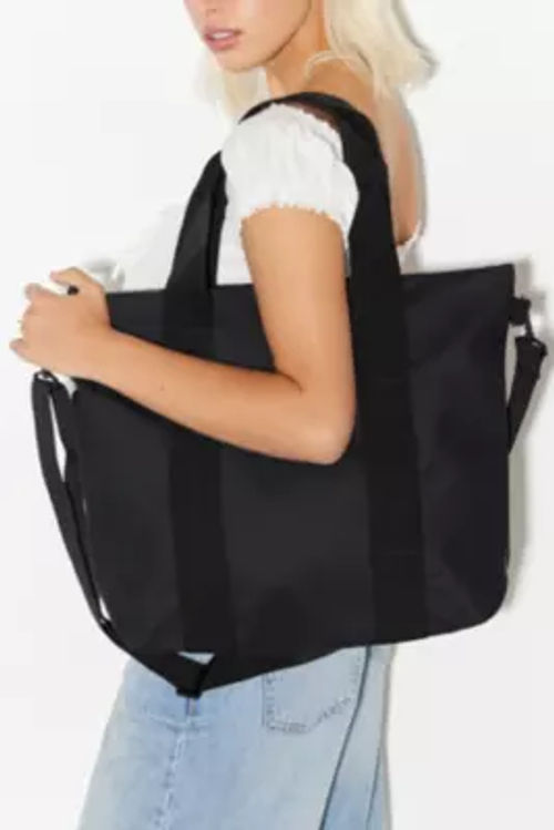 Rains Black Mini Tote Bag -...