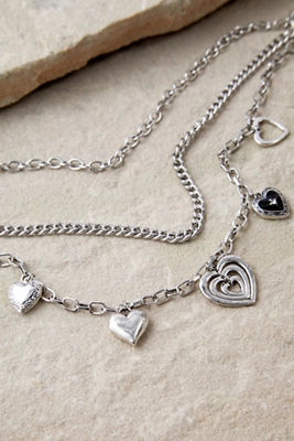 Urban Outfitters Silver Necklace Heart with Wings Brand New Teenager Jewelry  | eBay