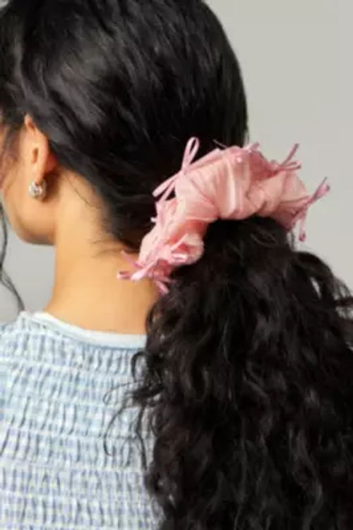 Mini Bow Scrunchie - Pink at...