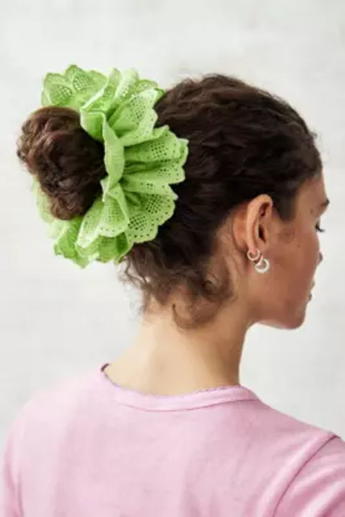 Cotton Lace Scrunchie - Lime...