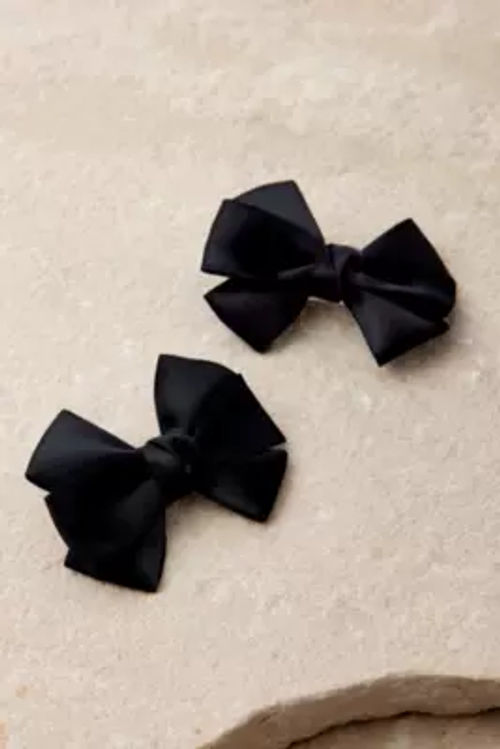 Satin Bow Clips 2-Pack -...