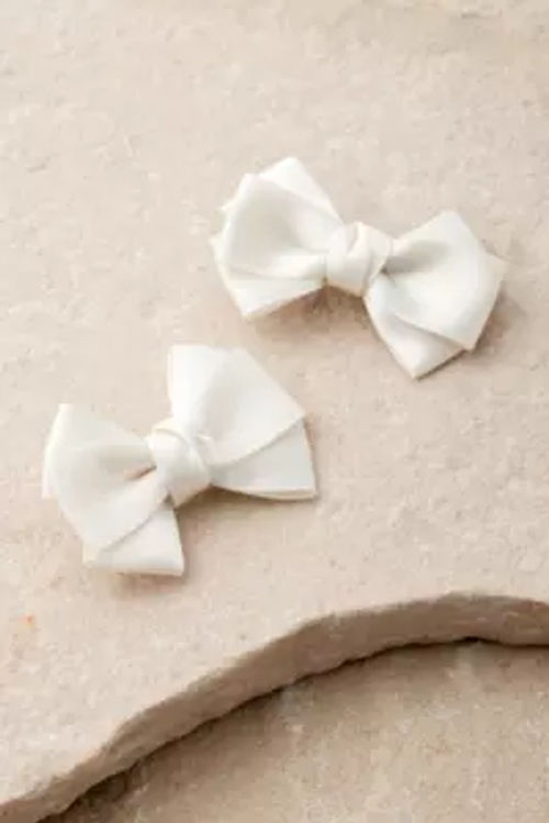 Satin Bow Clips 2-Pack -...