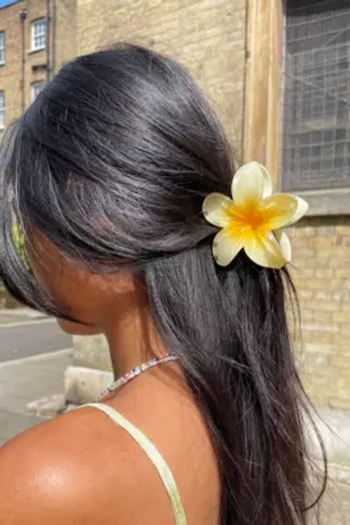 Tropical Flower Claw Clip -...